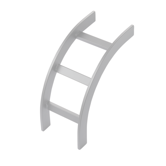 Hoffman LOB15W | Ladder Rack Curved Kit (cULus Classified), fits 15.00, White, Steel, Outside