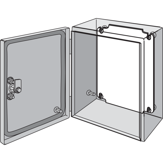 Hoffman LP2015G | Panel, fits 200x150mm, Steel