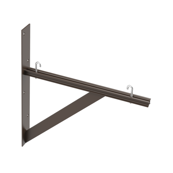 Hoffman LTSB18BLK | Triangle Support Bracket Kit, fits 12.00, 18.00, Black, Steel