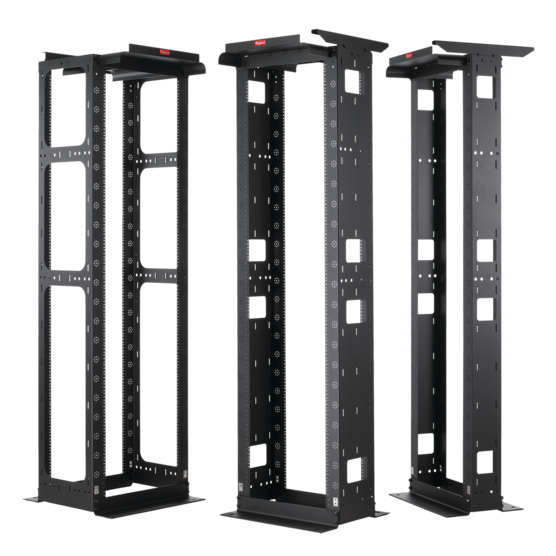 Hoffman M966B51 | MaxRack Open Frame System, 98.13x24.00x16.50, Black, Aluminum
