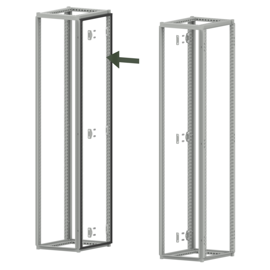 Hoffman P2AJ | ProLine G2 Frame Joining Kit G2 Side to G2 Side, Black, Rubber