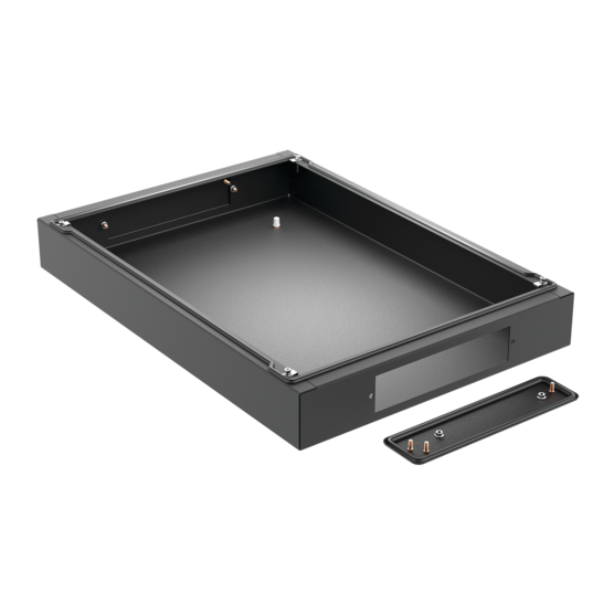 Hoffman P2B1126 | ProLine G2 Fully Sealed Plinth (100mm Solid Base), fits 1200x600mm, Black, Steel
