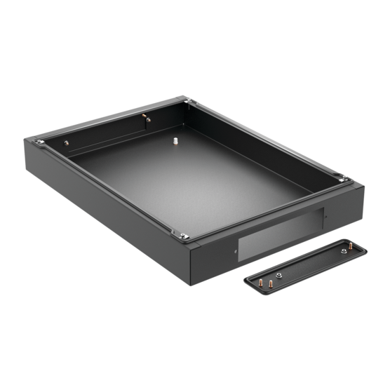 Hoffman P2B1186 | ProLine G2 Fully Sealed Plinth (100mm Solid Base), fits 1800x600mm, Black, Steel