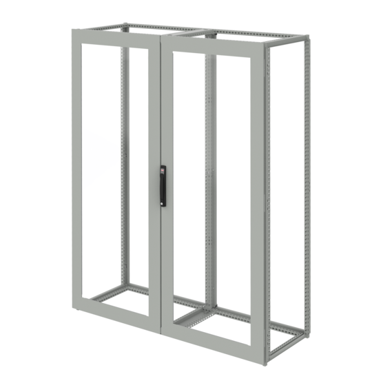 Hoffman P2DWO1818 | ProLine G2 Window Overlapping Double Doors, fits 1800x1800mm, Aluminum, Polycarbonate