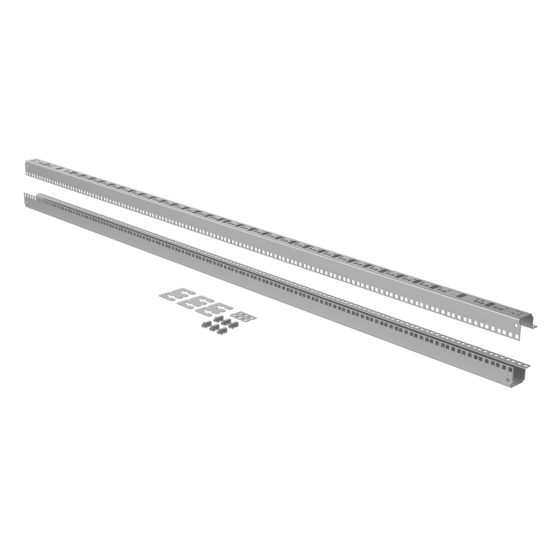 Hoffman P2RA19S20 | ProLine G2 19-Inch Rack Angle Sq Hole, 2000mm, Conductive, Steel