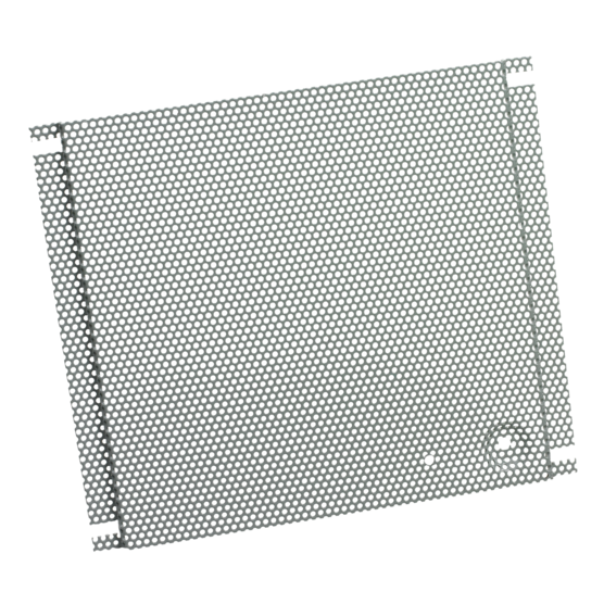 Hoffman PB1818PP | Perforated Panel for Screw Cover, Type 1, fits 18x18, Gray, Steel