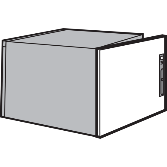 Hoffman PDS46R | Doors for Rear of ProLine Sloped Tops, fits 407x600mm, Painted