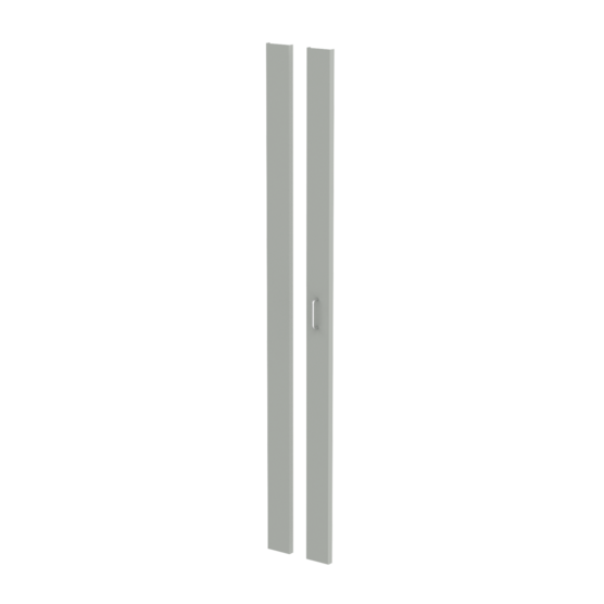 Hoffman PFPK148C | Filler Panel Kit, fits 1400x800 Rack Frame, C justified, Lt Gray, Steel