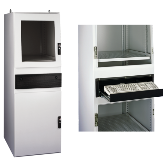 Hoffman PGLD1866CWS | ProLine Gold Series Computer Workstation, Type 12, 1800x600x600mm, Lt Gray