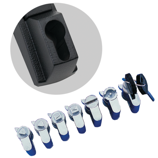 Hoffman PKOTM7FH | ProLine DIN Flush Swing Handle Key Insert, 7-mm Triangle