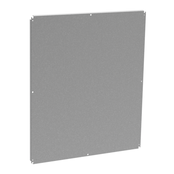 Hoffman PP1112G | ProLine Gold Series Console, Full Back Panel, fits 1200x1300, Conductive