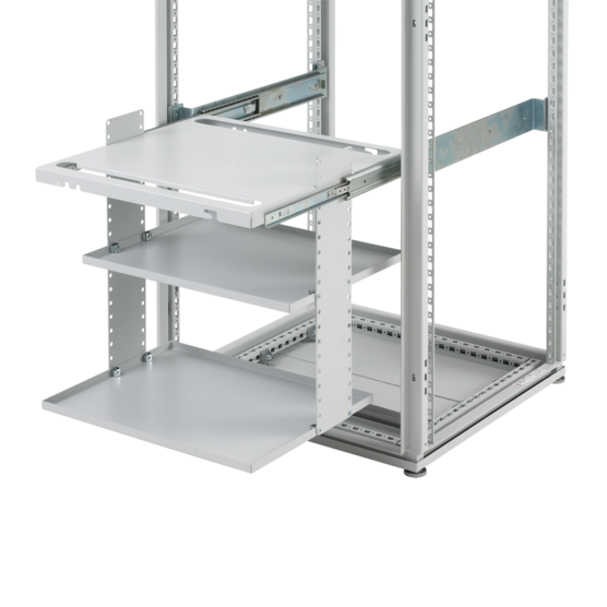 Hoffman PPSH66 | Printer Shelf, fits 600mm wide, Lt Gray, Steel
