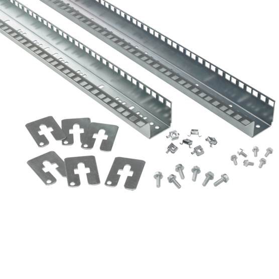 Hoffman PRA2420TP | 24-in. Rack Angles, Tap, Hole, fits 2000mm, Steel
