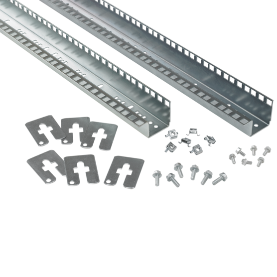 Hoffman PRA247TP | 24-in. Rack Angles, Tap Hole, fits 700mm, Steel