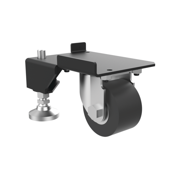 Hoffman PS1CLKHD | ProLine S1 Caster and Leveler Kit Heavy Duty, 4.69x6.46x3.97, Black, Composite