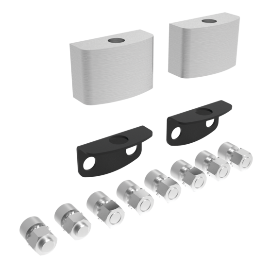 Hoffman PSF170K | 170-Degree Hinge Kit, fits HD Swing Rack Frames, Lt Gray, Steel
