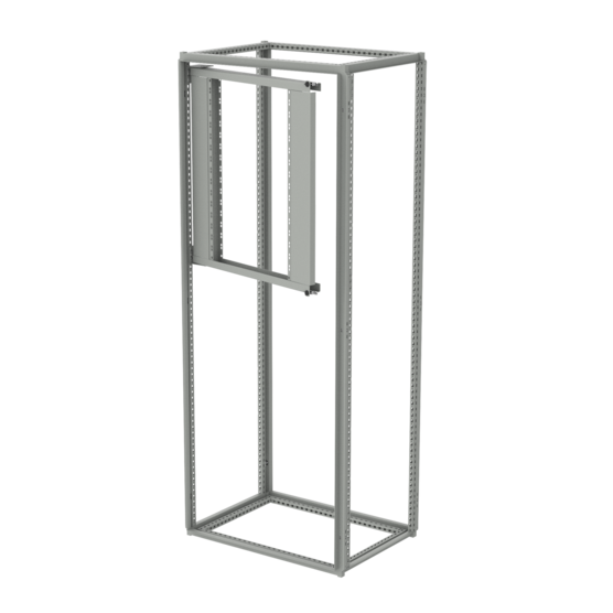 Hoffman PSF6 | Partial Swing-Out Rack Frame, fits 600mm wide, Lt Gray, Steel