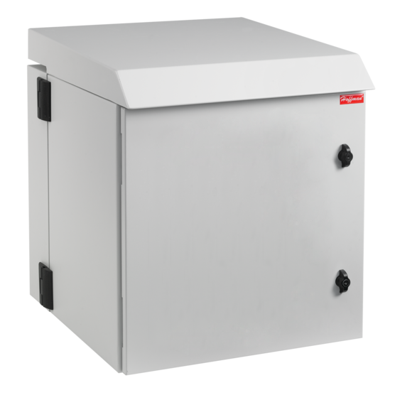 Hoffman PTHW482424GF | ProTek D-H Fan Packages, Type 1, 48.54x23.62x24.02, Lt Gray, Steel, Window