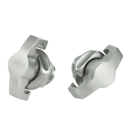 Hoffman PTWPSS | Padlocking Wing Knob, 1.97x1.30x1.00, Stainless Steel 316