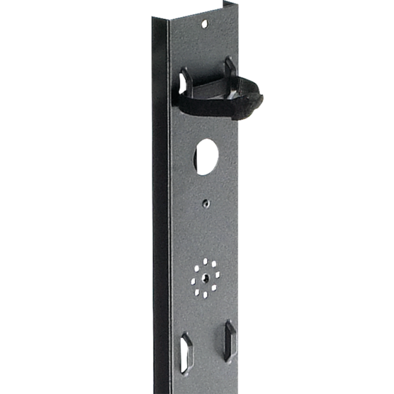 Hoffman PVCMTD12 | Vertical Tie-Down Cable Manager, fits 1200mm ht, Black, Steel