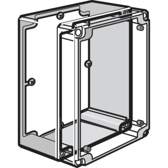 Hoffman Q1612PD | Panels, fits 160x120mm, Plated, Steel