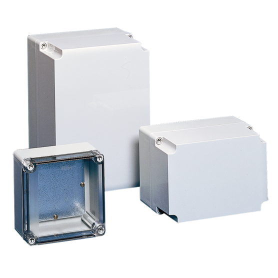 Hoffman Q181810PCECC | QLine E Clear Cover Type 4X, 175x175x100mm, Lt Gray, Polycarbonate