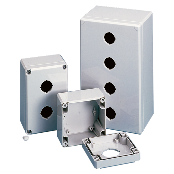 Hoffman Q2PBPCDM | QLine D Pushbutton, Type 4X, 2PB x 22.5mm, Polycarbonate