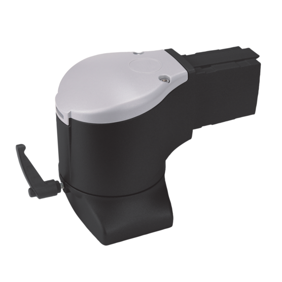 Hoffman S1MFEC | Syspend 180-Max Flange Elbow Coupling, 5.42x7.68x4.93, Black, Aluminum