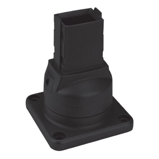 Hoffman S1MTBB | Syspend 180-Max Rotary Base, 6.54x5.04x5.04, Black, Aluminum