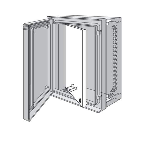 Hoffman UU10080SP | Ultrx Swing-Out Panel, fits 1025x825mm, White, Steel