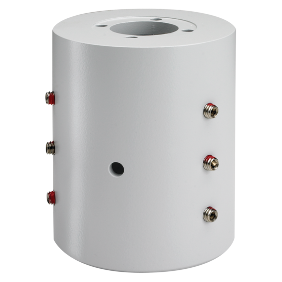Hoffman VHDPOST | Post-Mount Adapter for Syspend VHD-Motion Arm, 5.00x4.00x4.00, Lt. Gray, Steel