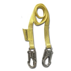 Honeywell Safety Products T9111W-Z7/4FTAF | Miller Web Lanyard, 4 ft, 2 Snap Hooks