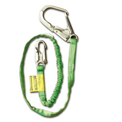 Honeywell Safety Products 219TWRS-Z7/6FTGN | Miller Manyard Shock-Absorbing Lanyard, Snap & Rebar Hook