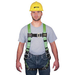 Honeywell Safety Products 650T-58/UGK | Harness with back & side D-rings, tool belt loops, mating buckle chest strap