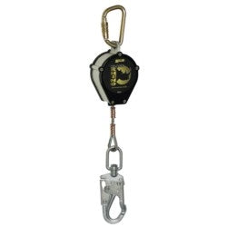 Honeywell Safety Products CFL-2-Z7/9FT | Black Rhino With Steel Twist-Lock Carabiner, Steel Locking Swivel Snap Hook