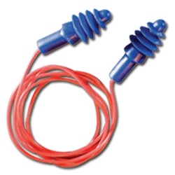 Honeywell Safety Products DPAS30R | Howard Leight AirSoft Earplugs with Vinyl Cord, NRR 27?dB, 100?Pair/Box
