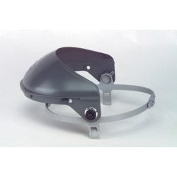 Honeywell Safety Products F400 | High Performance Faceshield Headgear with Deeper 4" Crown, Ratchet Fits Over Protective Spectacles