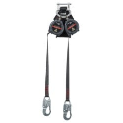 Honeywell Safety Products MFLEW2-11/9FT | 9-ft. twin PFL with Spectra web lifeline and aluminum locking snap hooks