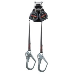 Honeywell Safety Products MFLEW2-4/9FT | 9-ft. twin PFL with Spectra web lifeline and steel locking rebar hooks