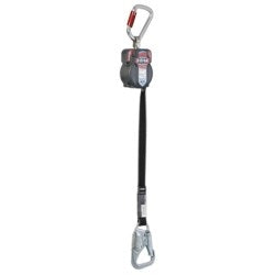 Honeywell Safety Products MFLT-3/7.5FT | Turbo T-BAK with Aluminum Twist-Lock Carabiner with 3, 600-lb