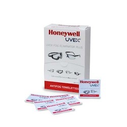 Honeywell Safety Products S479 | UVEX Clear Plus Fog Eliminator Lens Cleaning Cloths, 100/Box