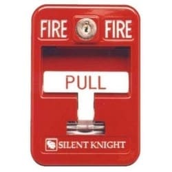 Honeywell Silent Knight PS-SATK-WP | Fire Alarm Signal Pull Station, Single-Action, Terminal Connection, Weatherproof, 125 Volt Ac, 30 Volt Dc, 1 Ampere, 3-1/4" Width X 2-1/4" Depth X 4-3/4" Height, Red