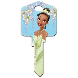 Howard Keys SC1-D60 | Decorative Key Blank, Schlage, Large Headed, Painted, Disney Princess Tiana Design, Individually Carded