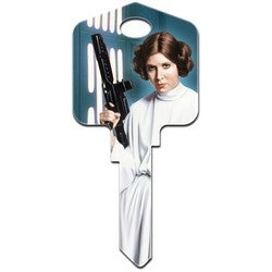 Howard Keys SC1-SW13 | Decorative Key Blank, Schlage, Painted, Star Wars Princess Leia Design, Individually Carded