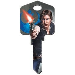 Howard Keys SC1-SW14 | Decorative Key Blank, Schlage, Painted, Star Wars Han Solo Design, Individually Carded