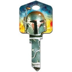 Howard Keys SC1-SW3 | Decorative Key Blank, Schlage, Large Headed, Painted, Star Wars Boba Fett Design