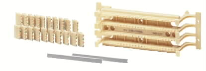 Hubbell Premise Wiring 110BLK100FTK4 | Field Termination Kit, Cat 5e, 110 Termination, 10.5 in., Black, 100 Pair