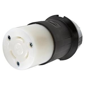 Hubbell Premise Wiring HBL2613 | Locking Connector, 30 A, 125 V, 2-Pole