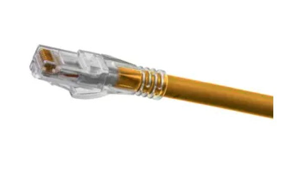Hubbell Premise Wiring HC6AOR05 | Patch Cord, 24 AWG, 8 Conductors, Stranded, Orange, Length 5 ft.