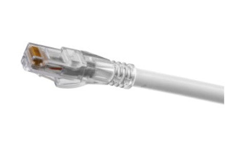Hubbell Premise Wiring HC6AW01 | Patch Cord, Copper, White, PVC, RJ45 Plug, Stranded, 300VAC, 8 Conductor